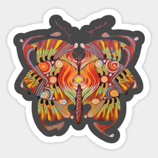 tribal butterfly Sticker